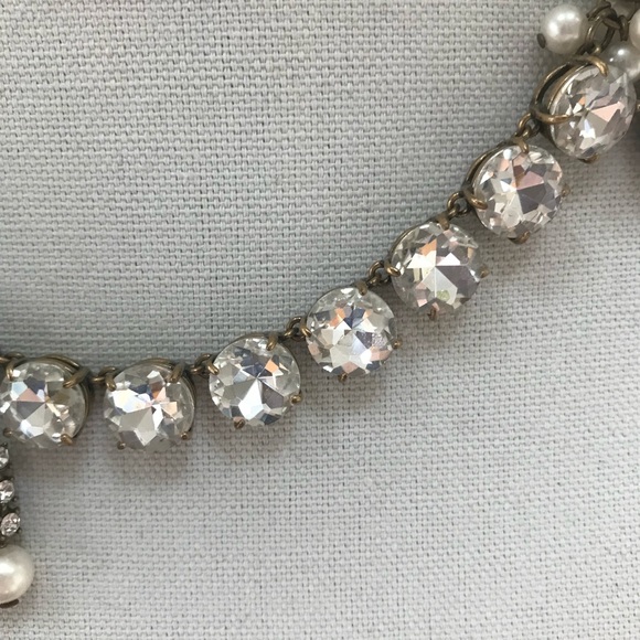 Ann Taylor Asymmetrical Gem Statement Necklace - Picture 8 of 8